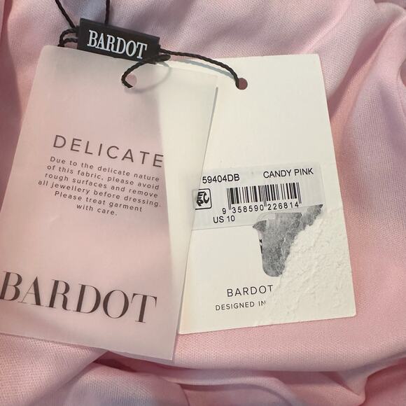 Bardot Albie Knit Maxi Dress Size US 10 XL Candy Pink - Picture 6 of 13